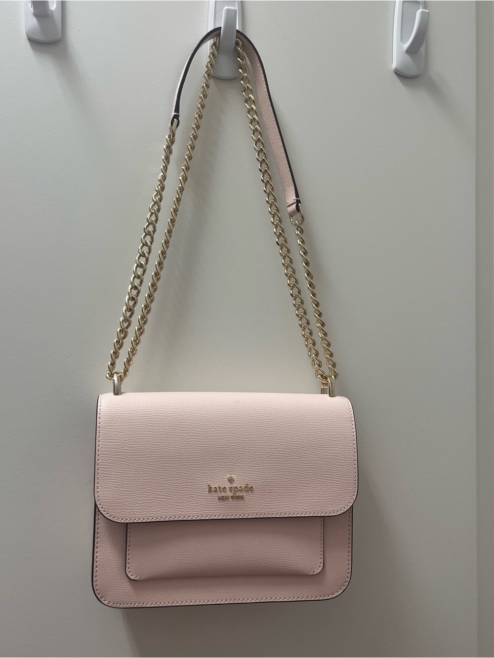 kate spade Blush Pink Leather Chain-Handle Shoulder Bag